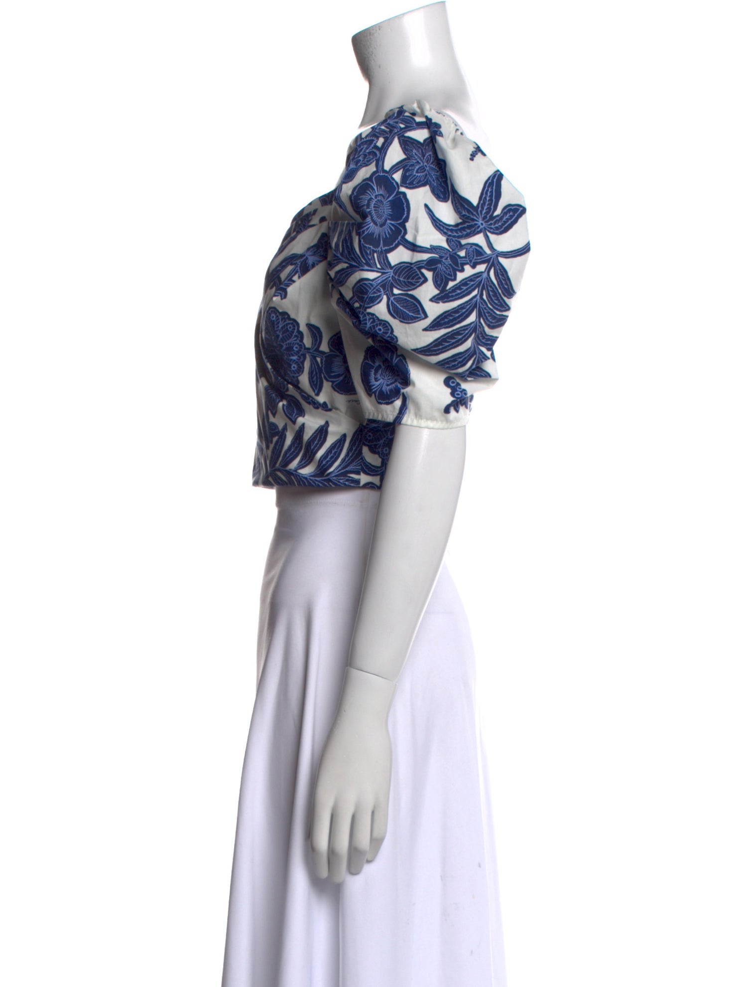 Cara Cara Floral Print Square Neckline Crop Top