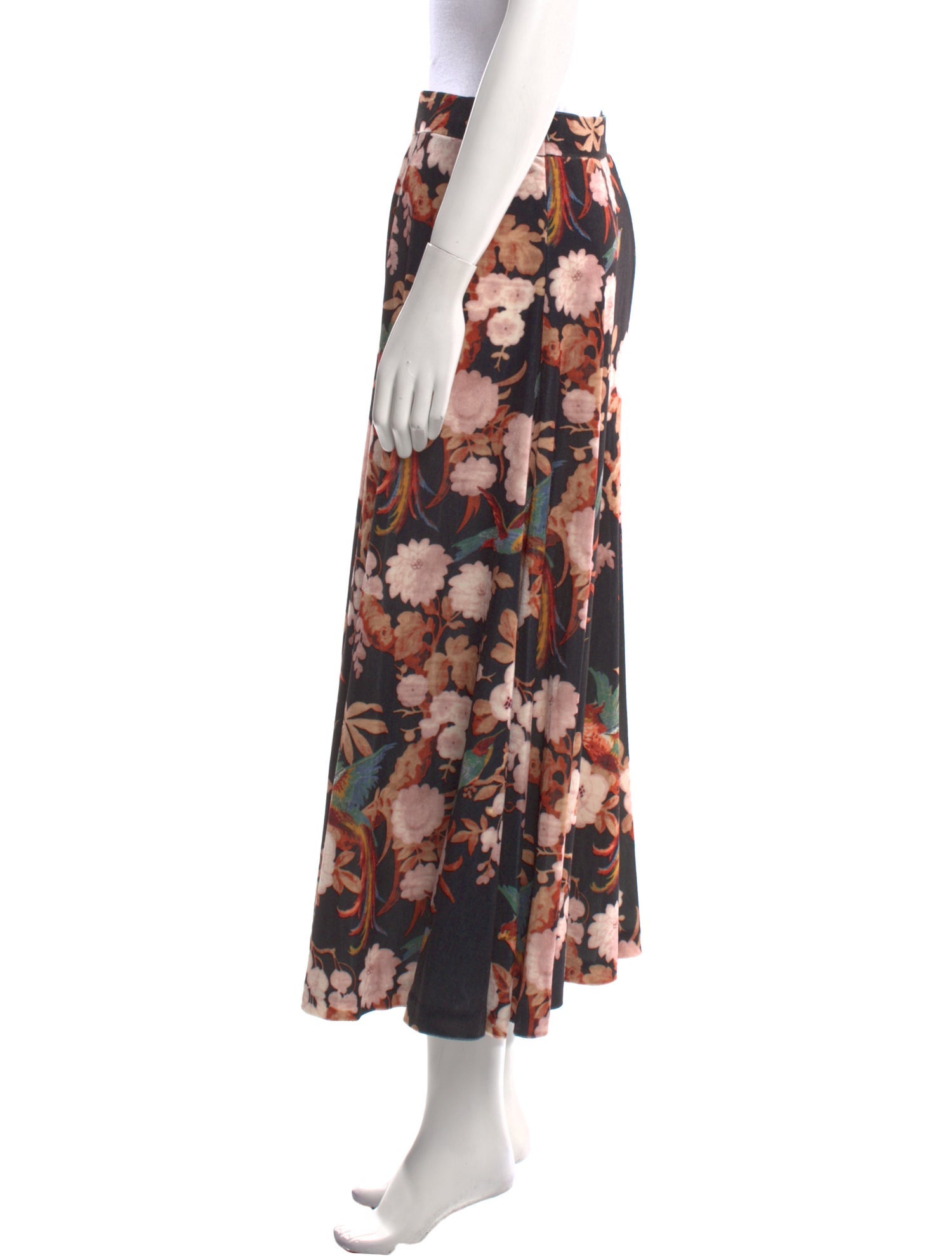 Cara Cara Floral Print Midi Length Skirt