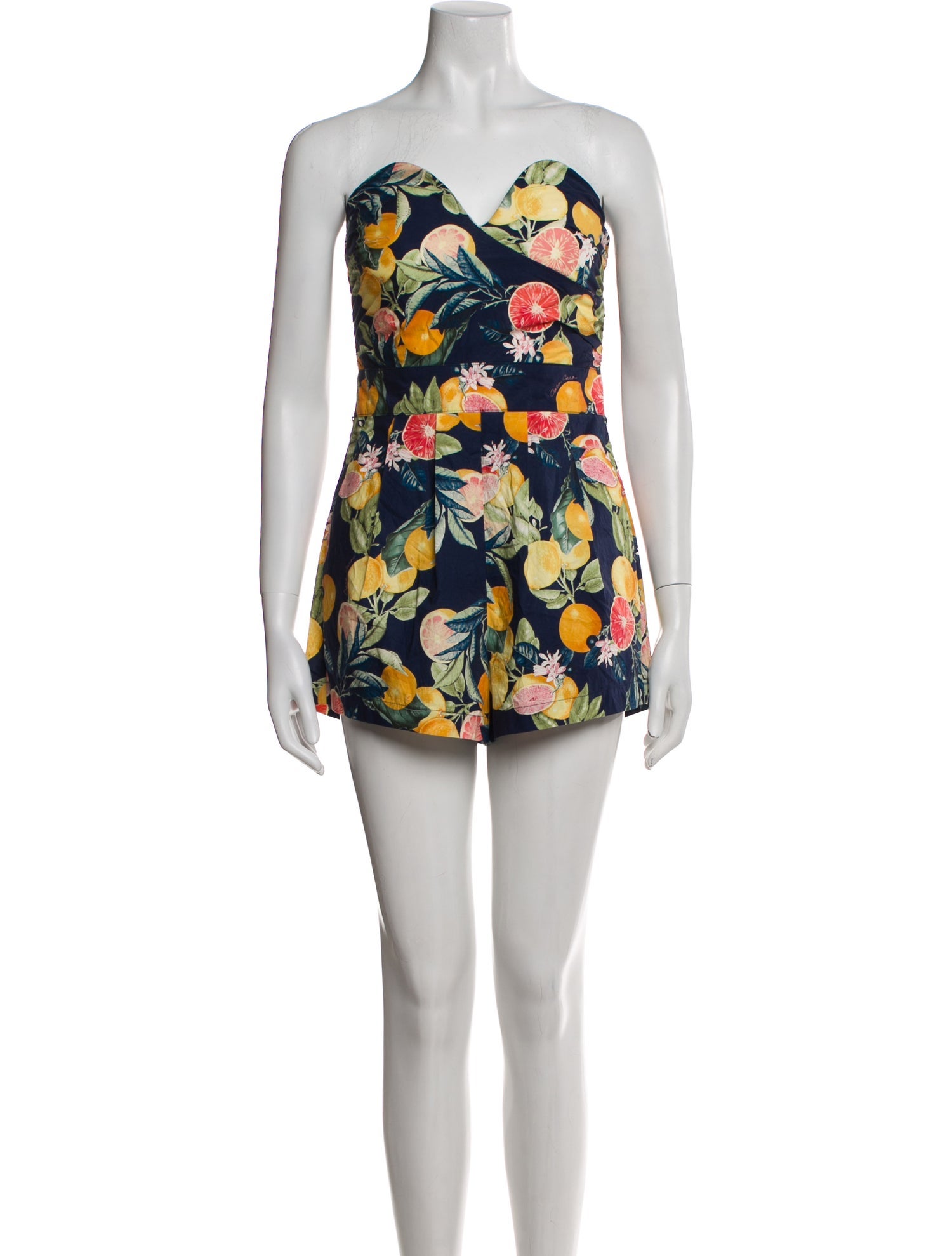 Cara Cara Printed Strapless Romper