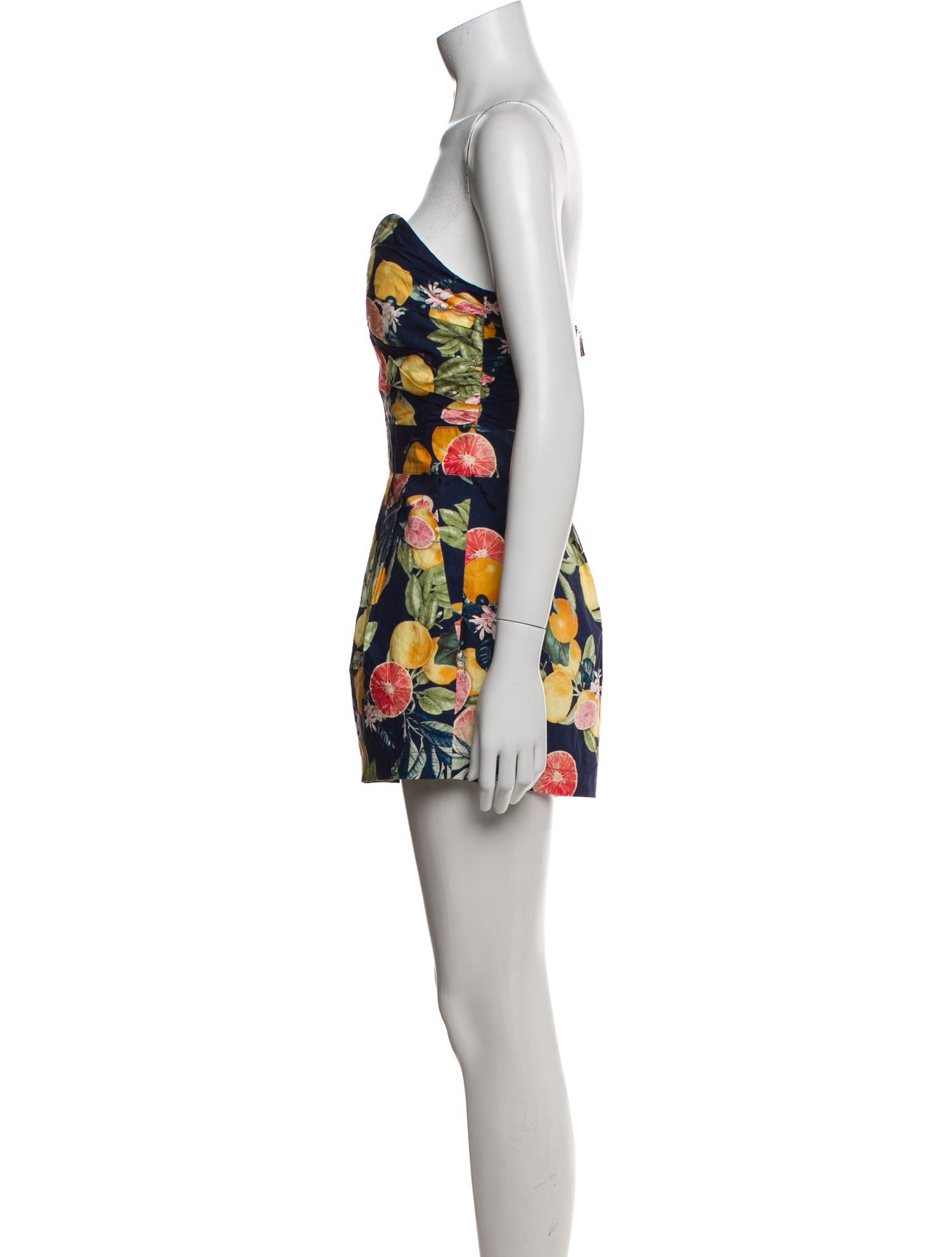 Cara Cara Printed Strapless Romper