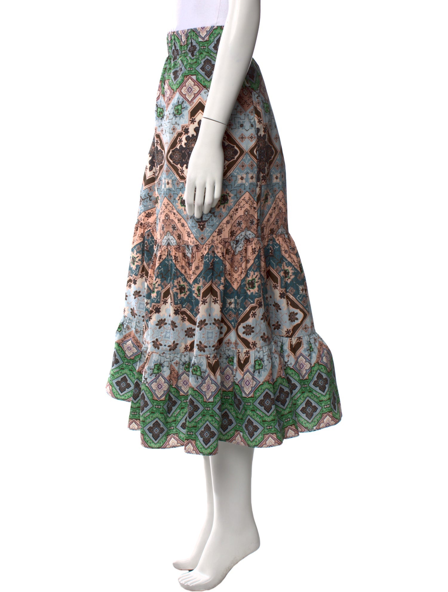 Cara Cara Printed Midi Length Skirt