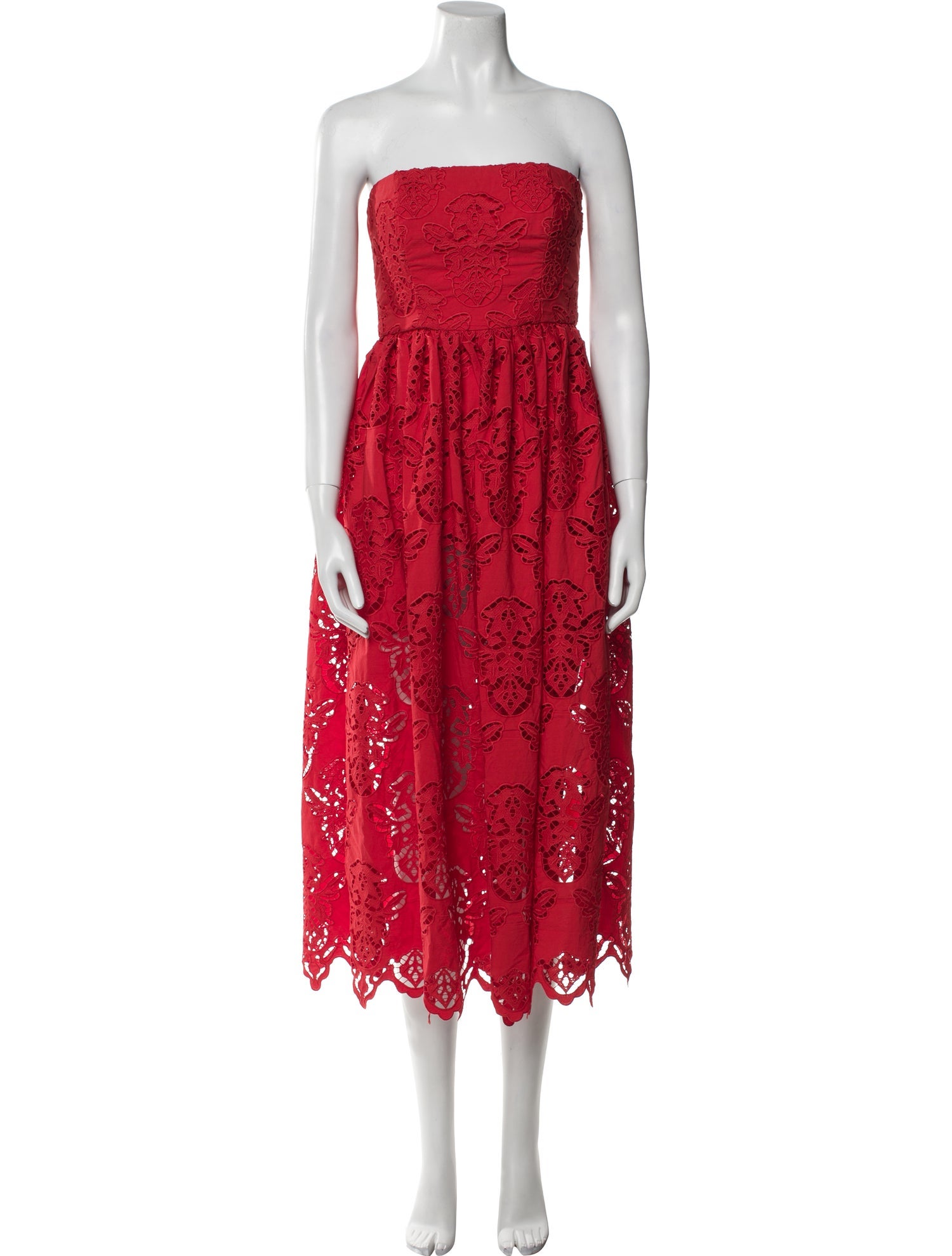Cara Cara Lace Pattern Midi Length Dress w/ Tags
