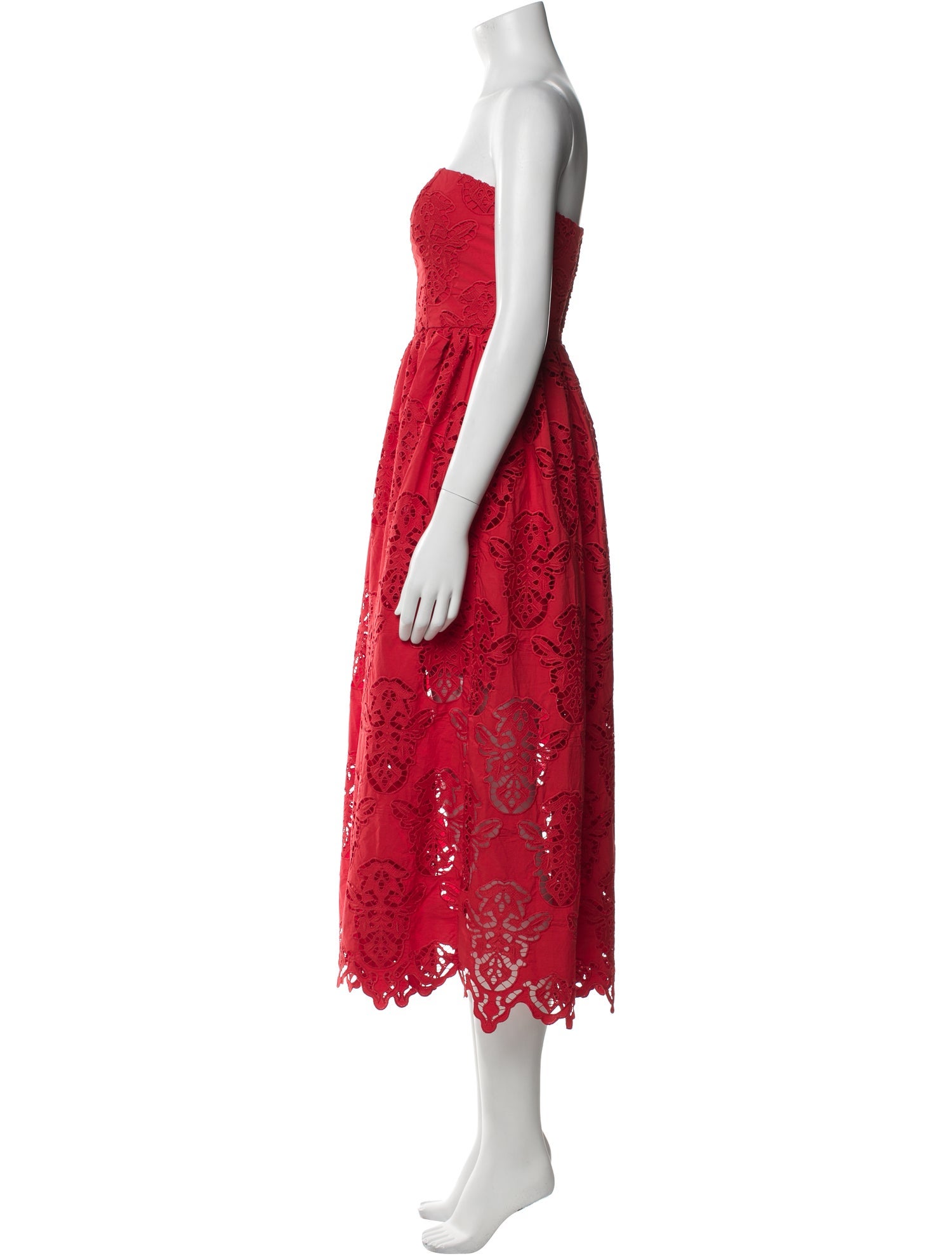 Cara Cara Lace Pattern Midi Length Dress w/ Tags
