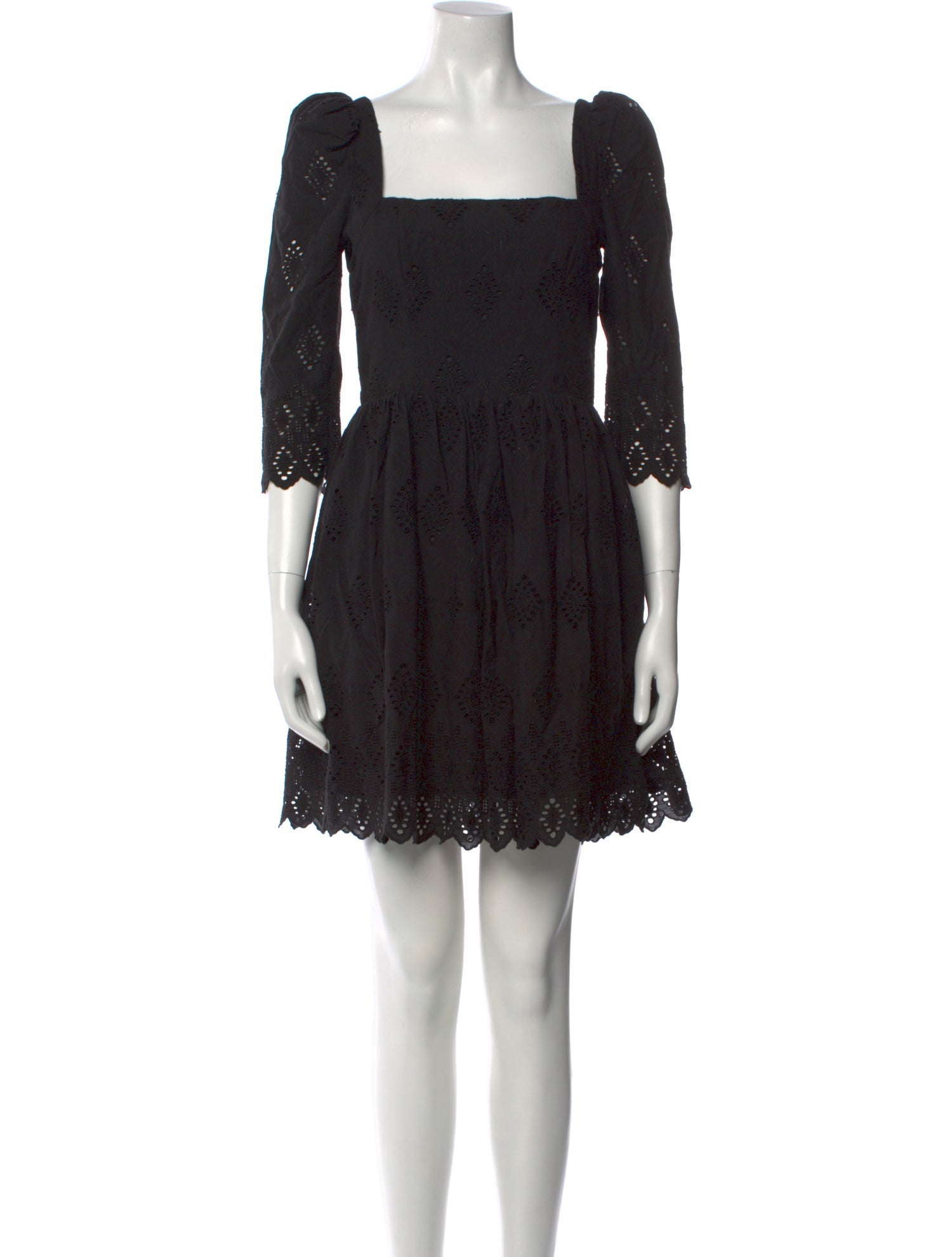 Cara Cara Lace Pattern Mini Dress