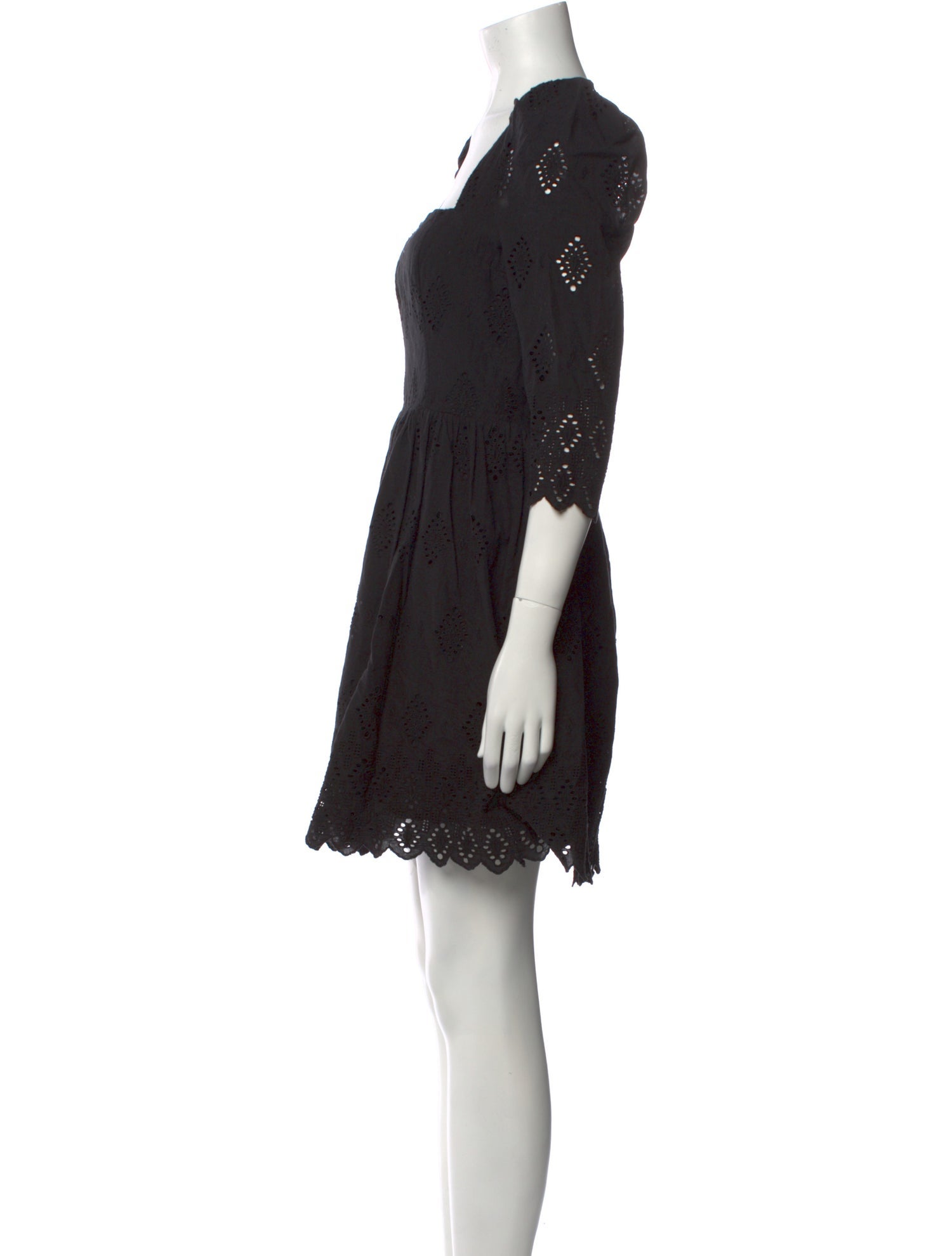 Cara Cara Lace Pattern Mini Dress