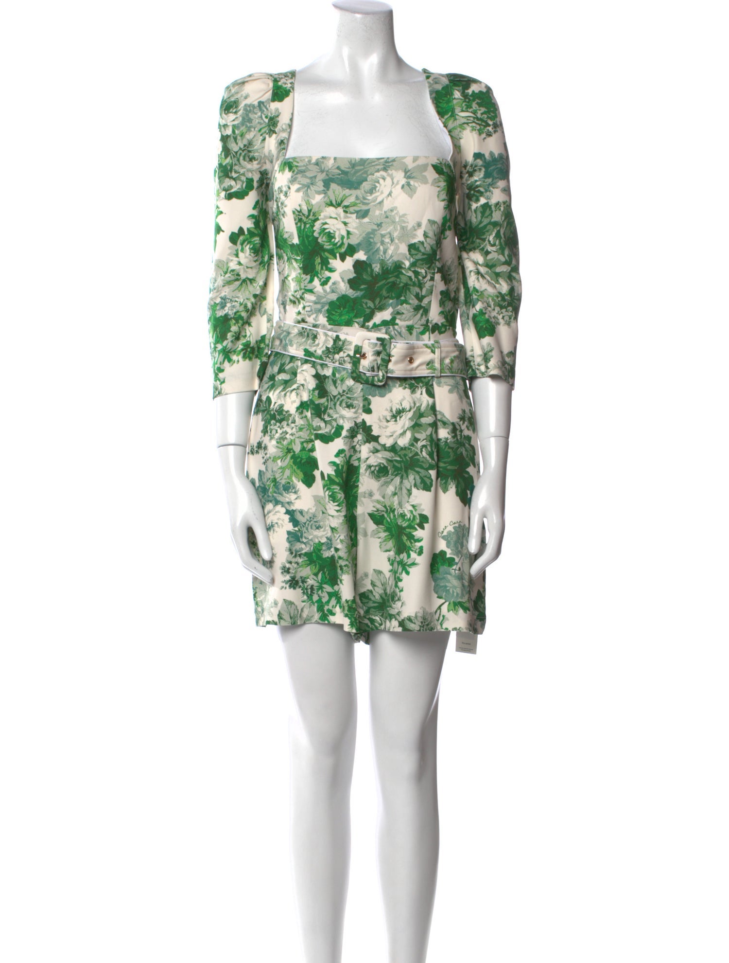 Cara Cara Printed Square Neckline Romper