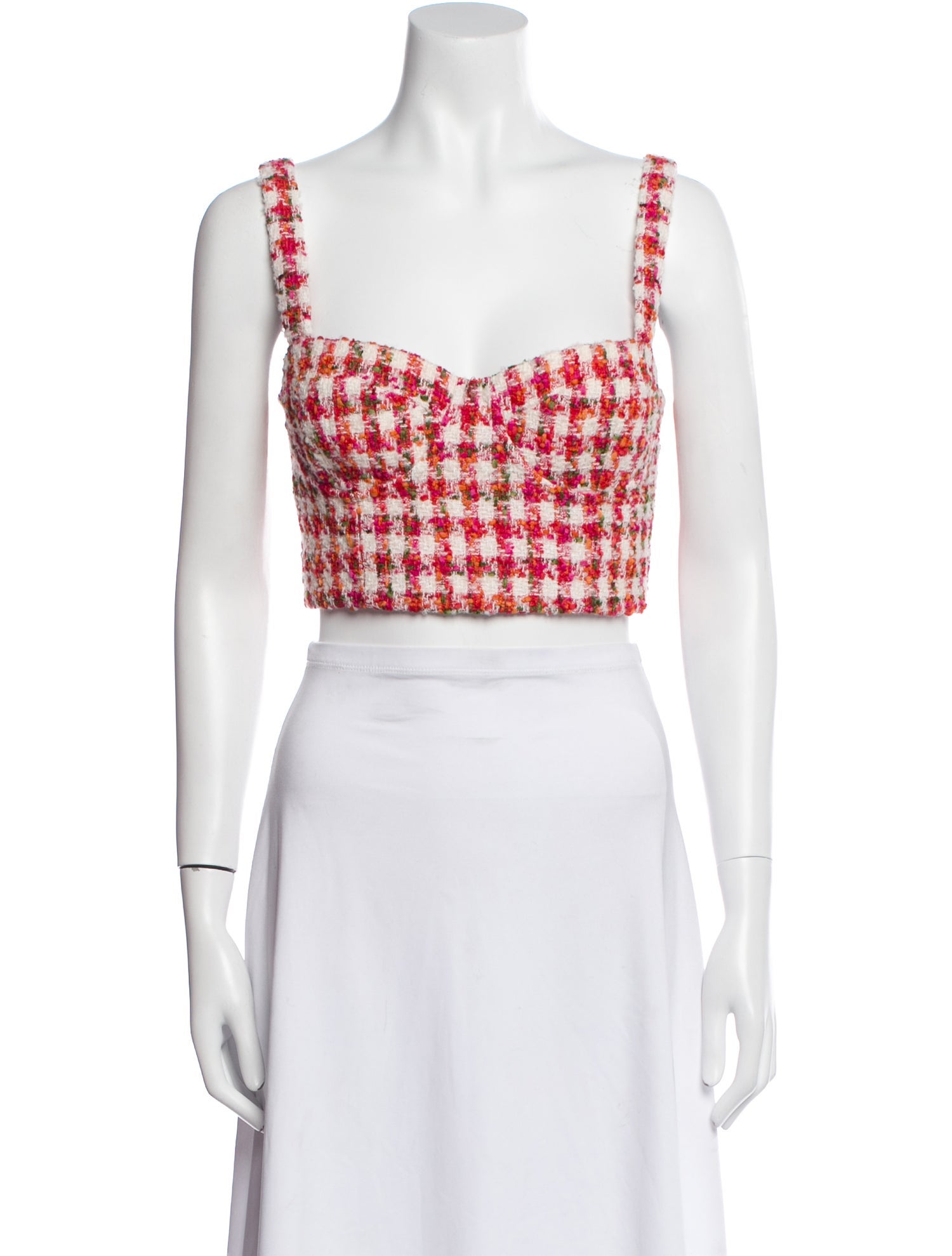 Cara Cara Claudine Plaid Print Crop Top w/ Tags