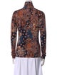 Cara Cara Printed Turtleneck Blouse