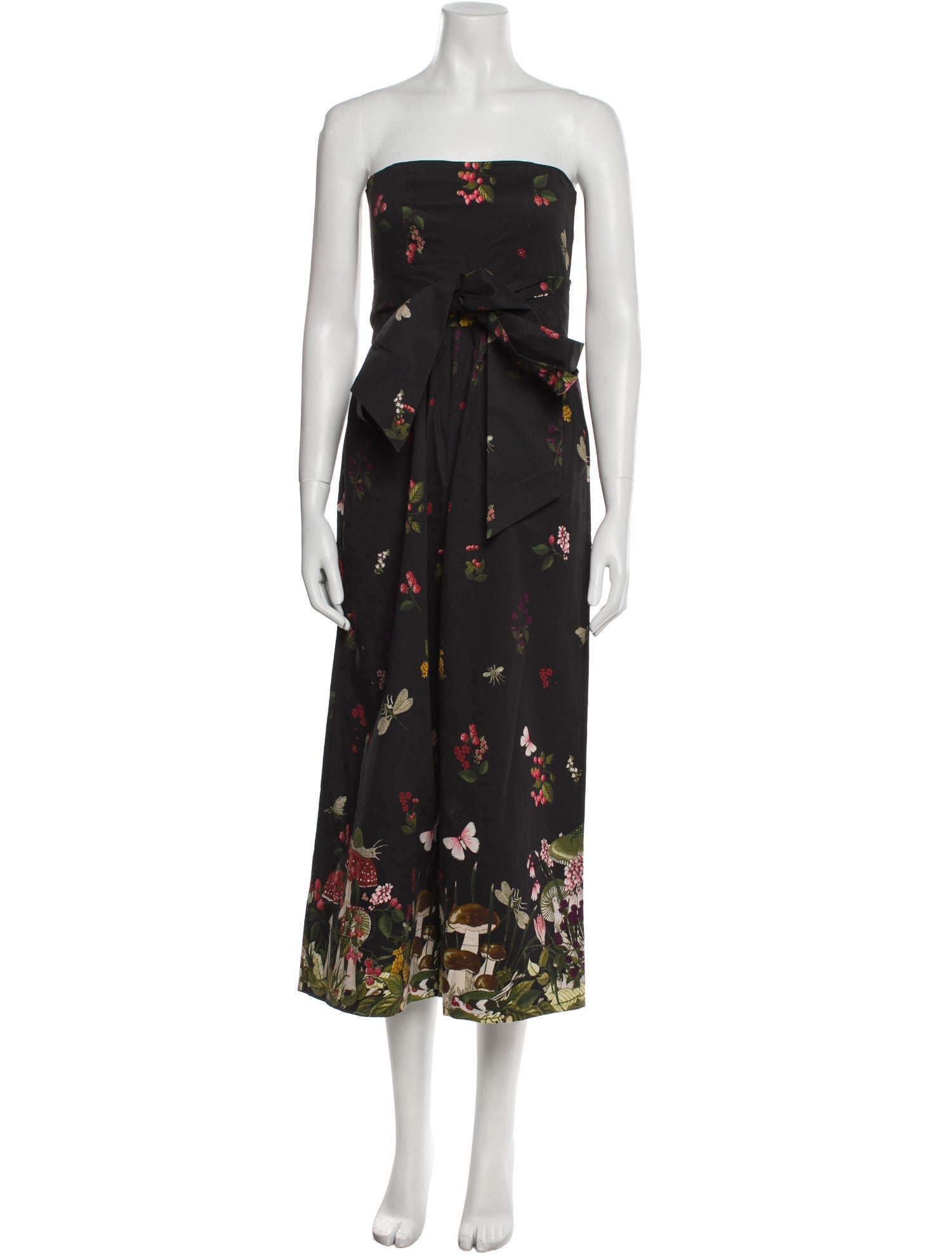 Cara Cara Floral Print Strapless Jumpsuit