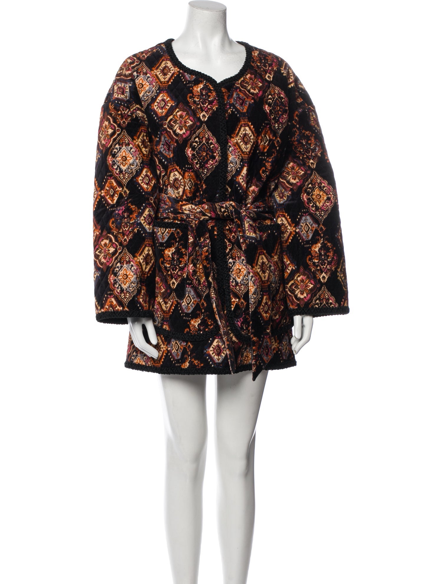 Cara Cara Printed Embroidered Accent Skirt Set