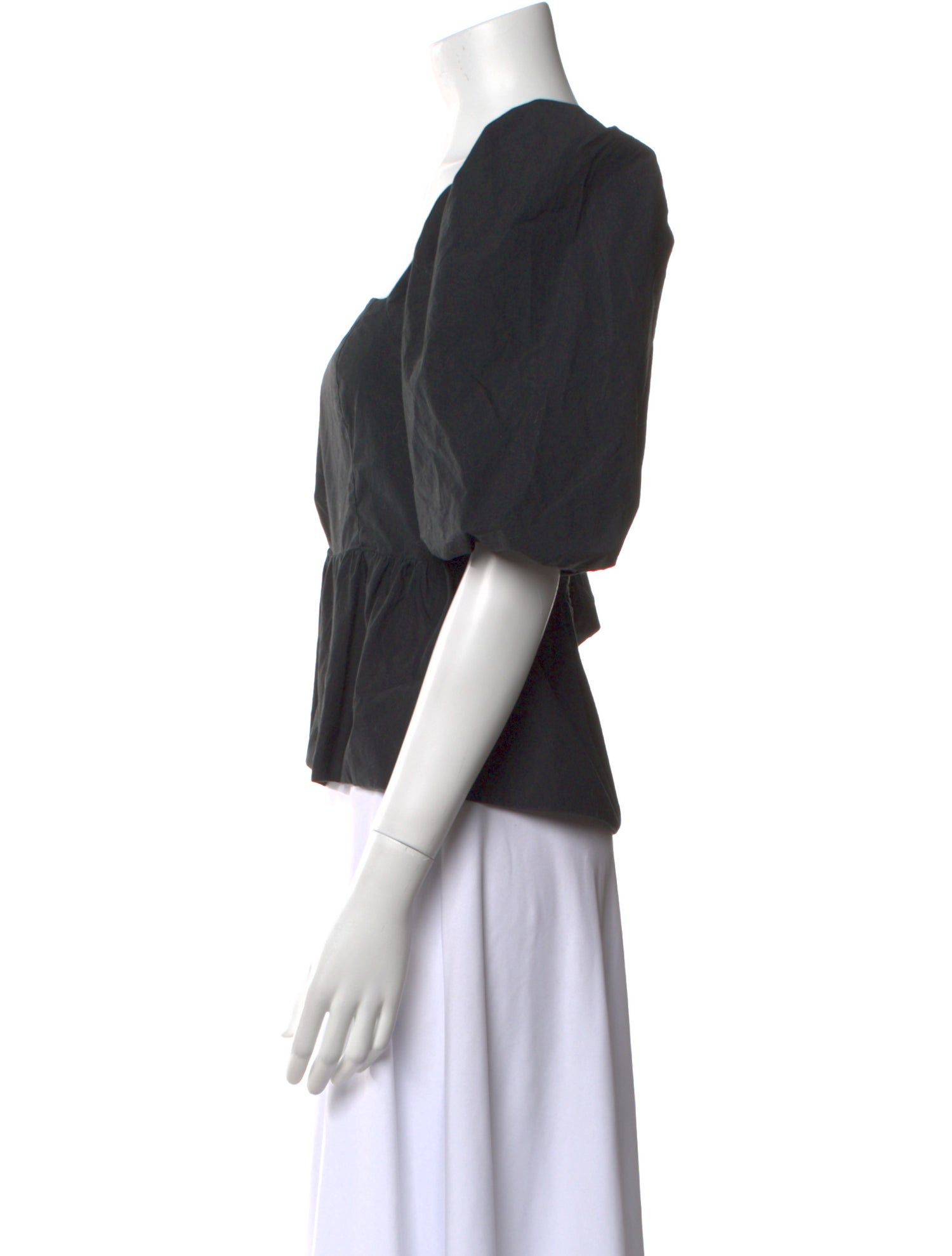 Cara Cara Square Neckline Short Sleeve Crop Top