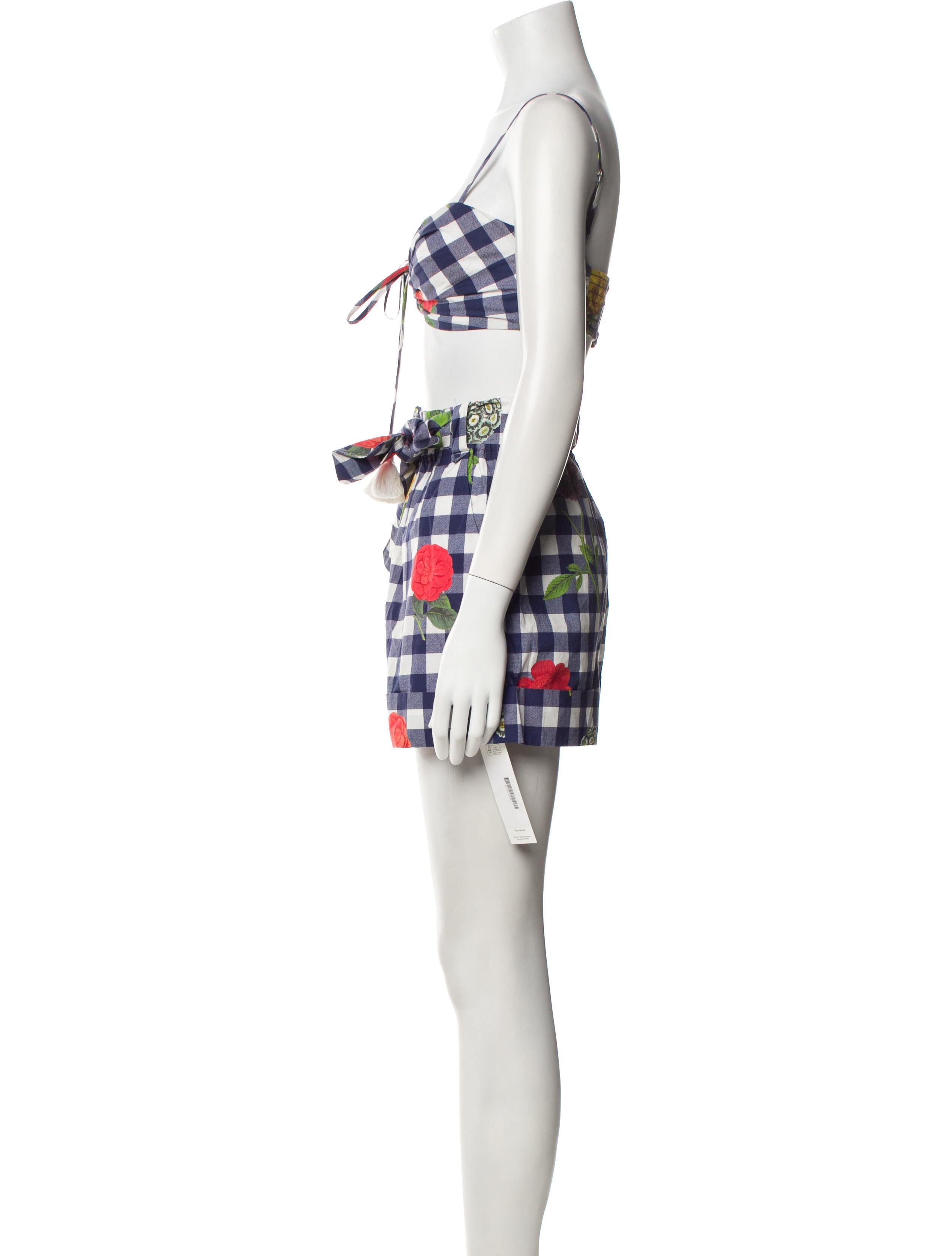 Cara Cara Plaid Print Skirt Set w/ Tags