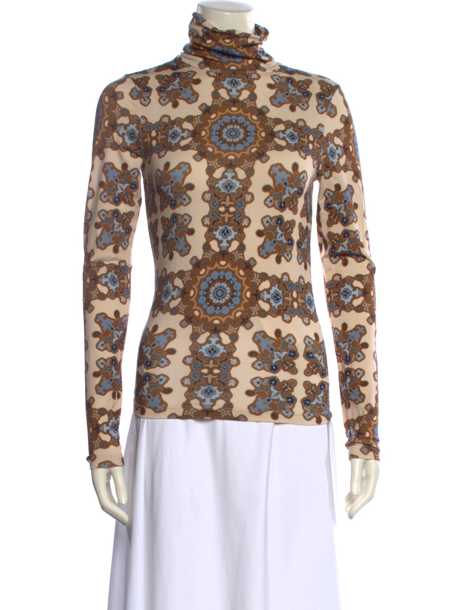 Cara Cara Printed Turtleneck Top