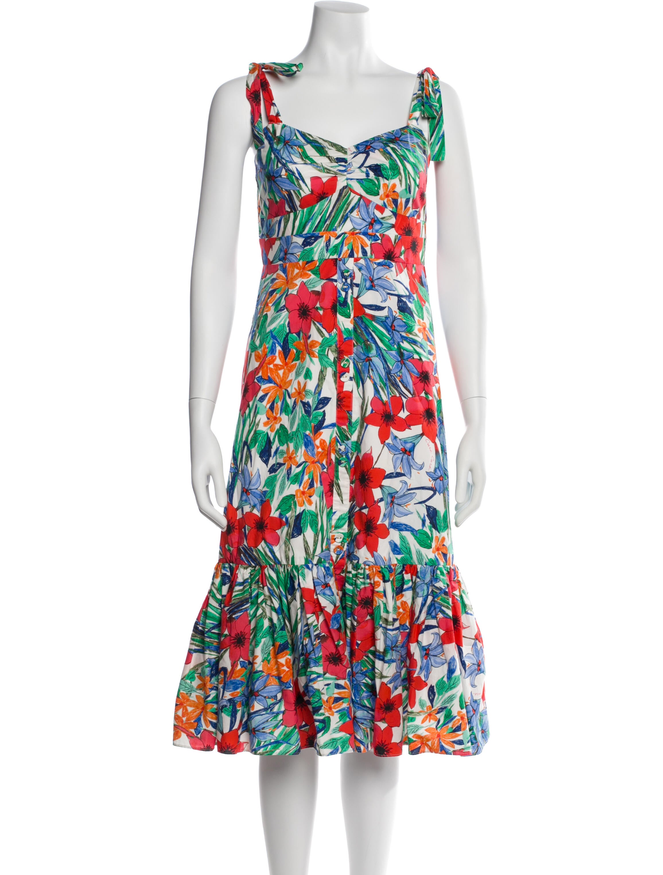 Cara Cara Floral Print Midi Length Dress