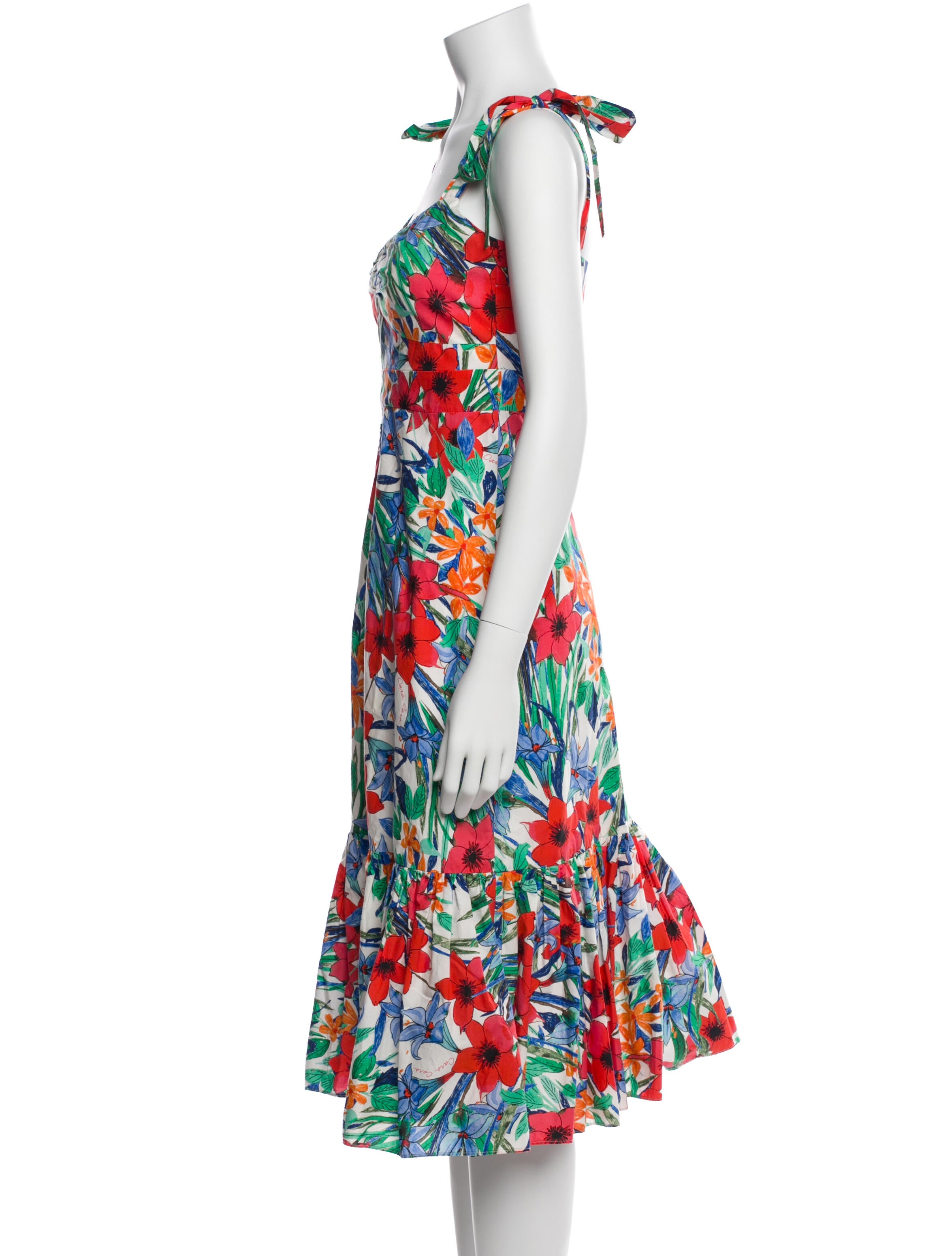 Cara Cara Floral Print Midi Length Dress