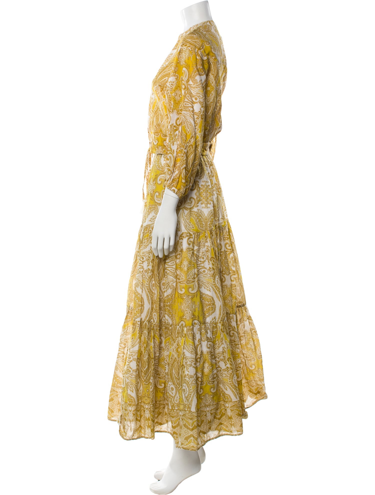 Cara Cara Paisley Print Ruffle Embellishment Skirt Set