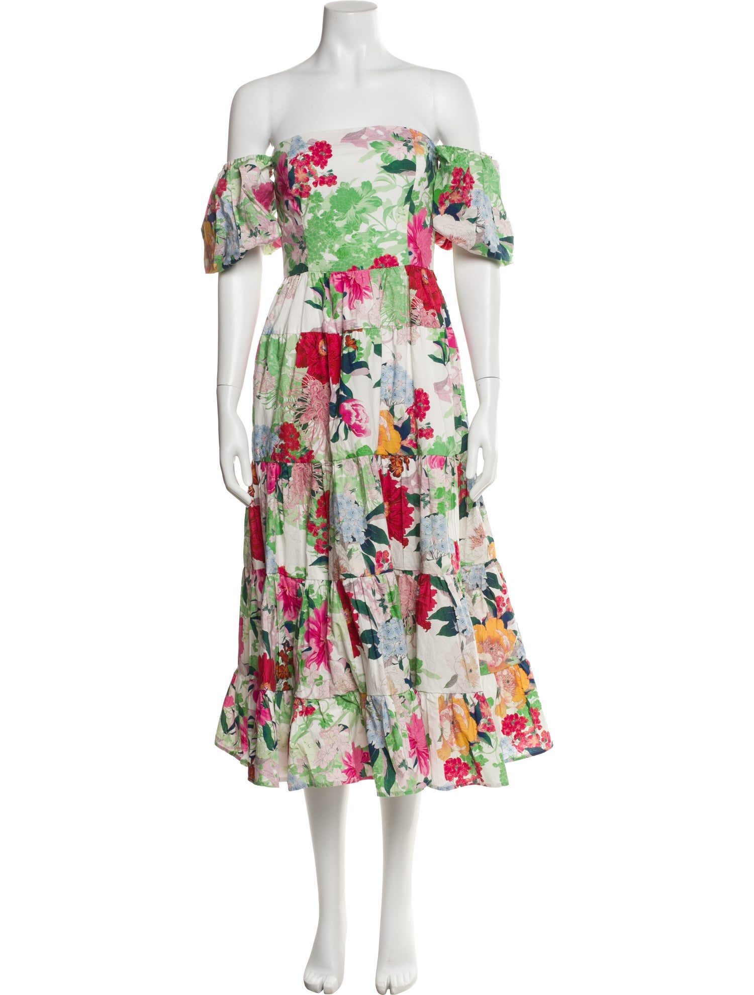 Cara Cara Floral Print Midi Length Dress