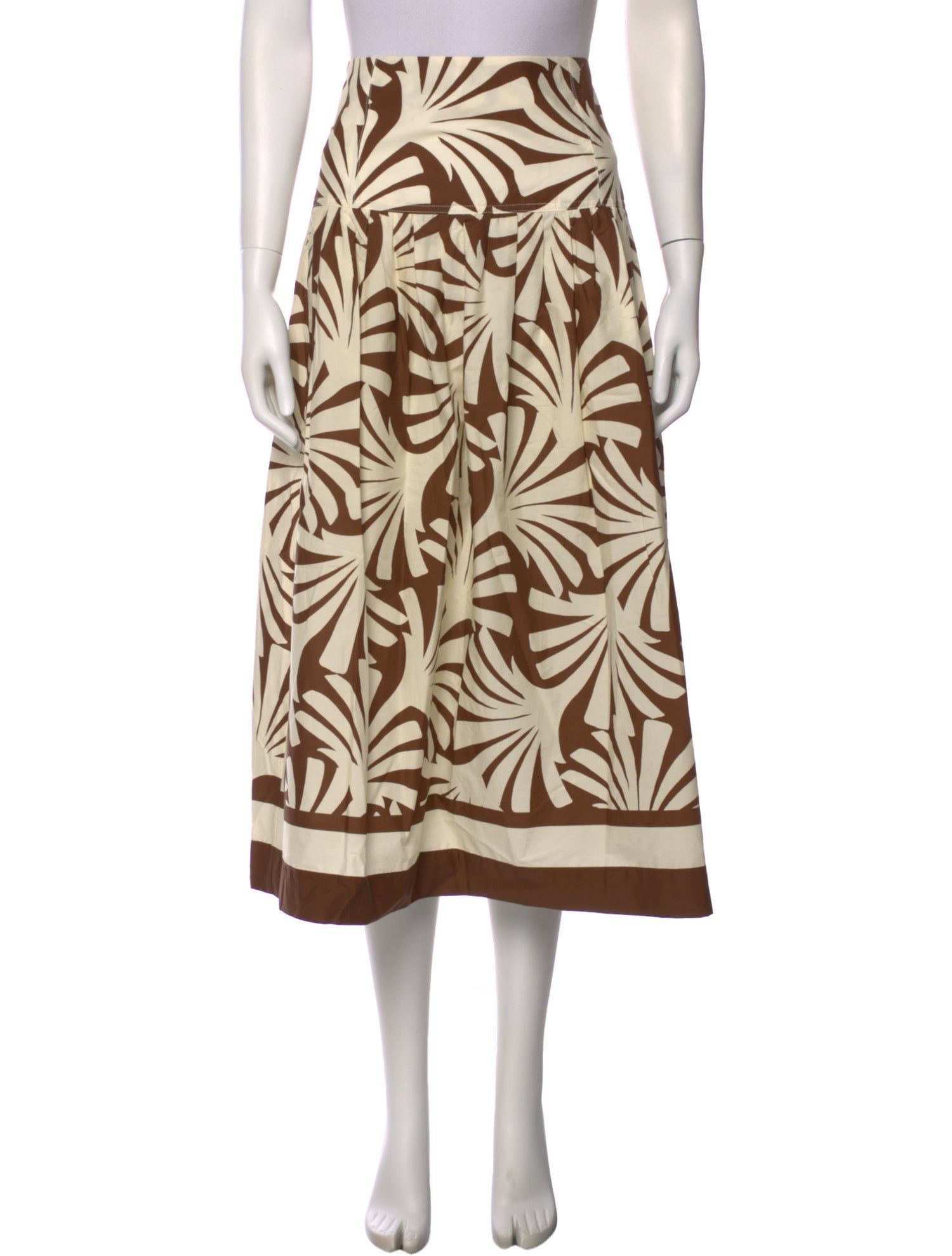 Cara Cara Printed Midi Length Skirt w/ Tags