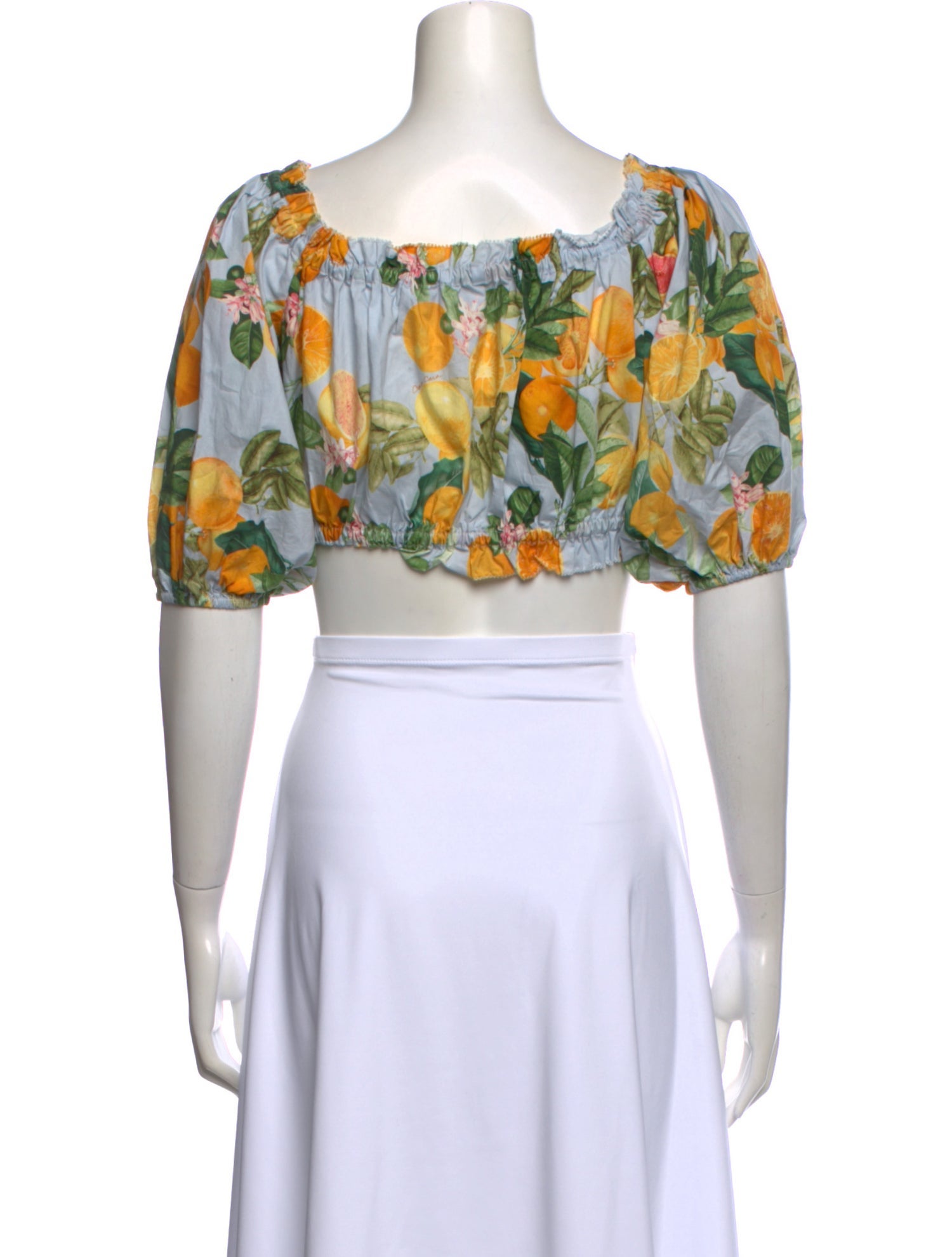 Cara Cara Floral Print Off-The-Shoulder Crop Top