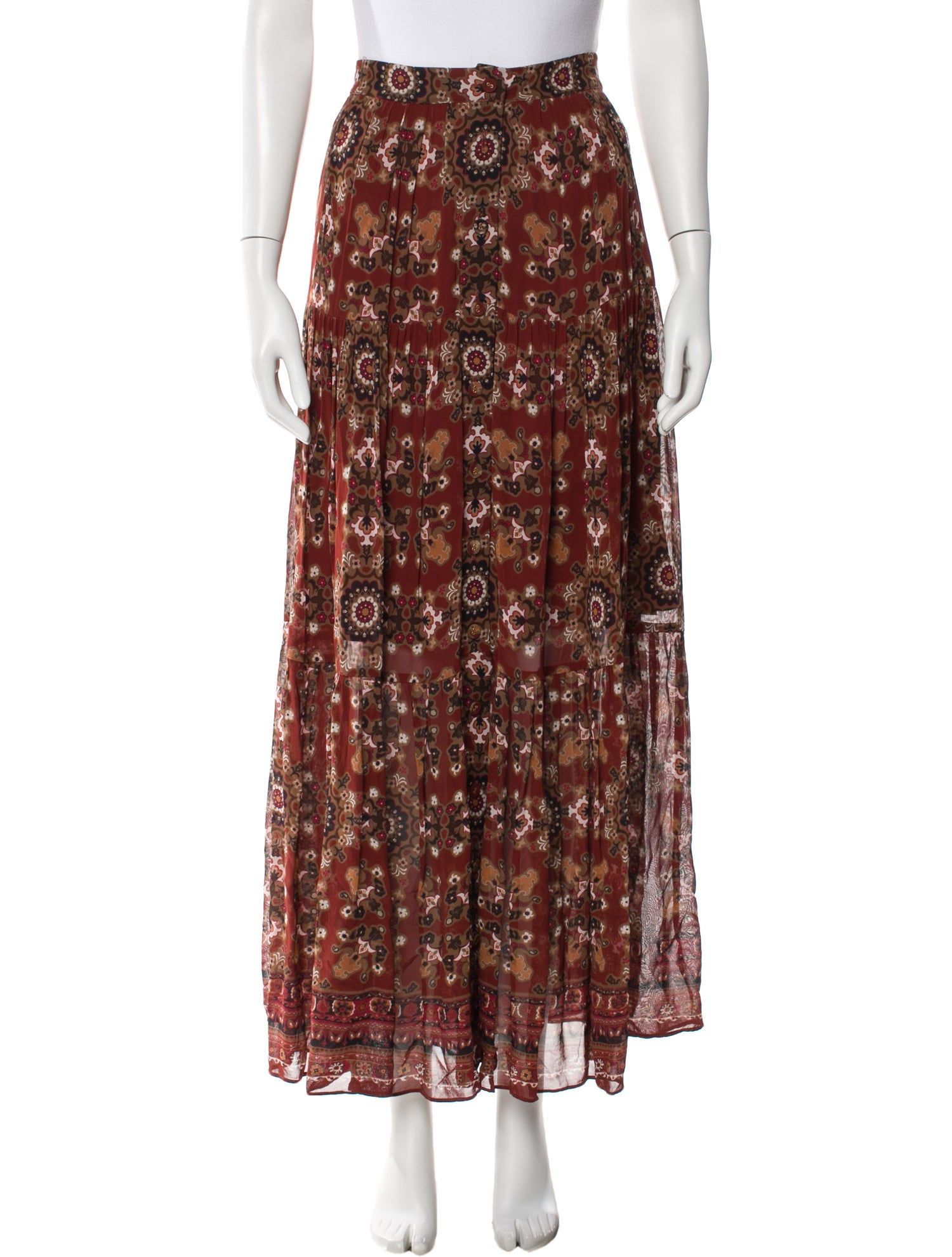 Cara Cara Floral Print Long Skirt