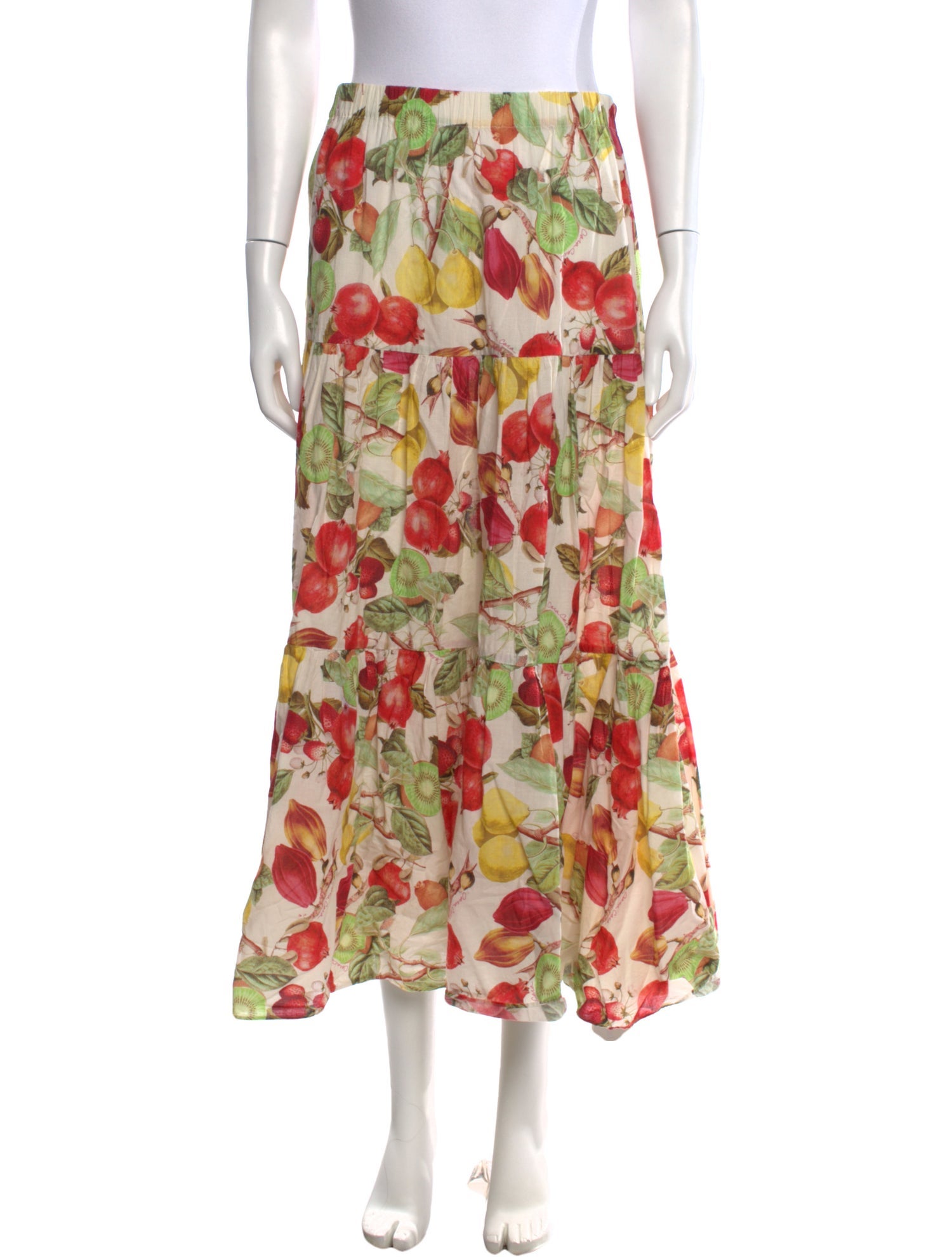 Cara Cara Floral Print Midi Length Skirt