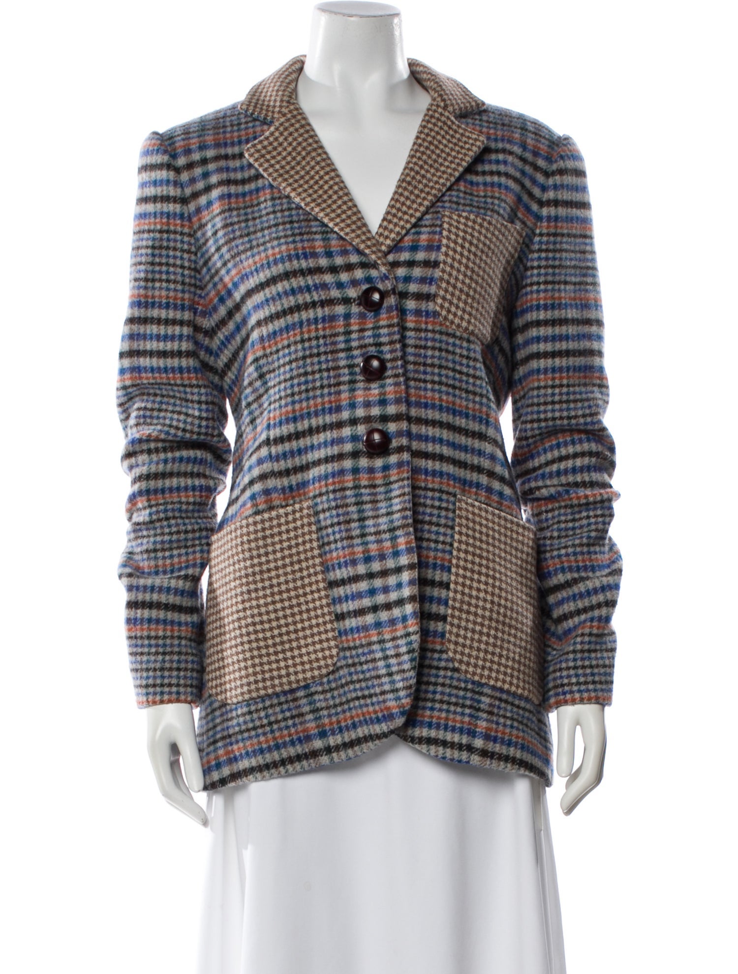 Cara Cara Plaid Print Coat