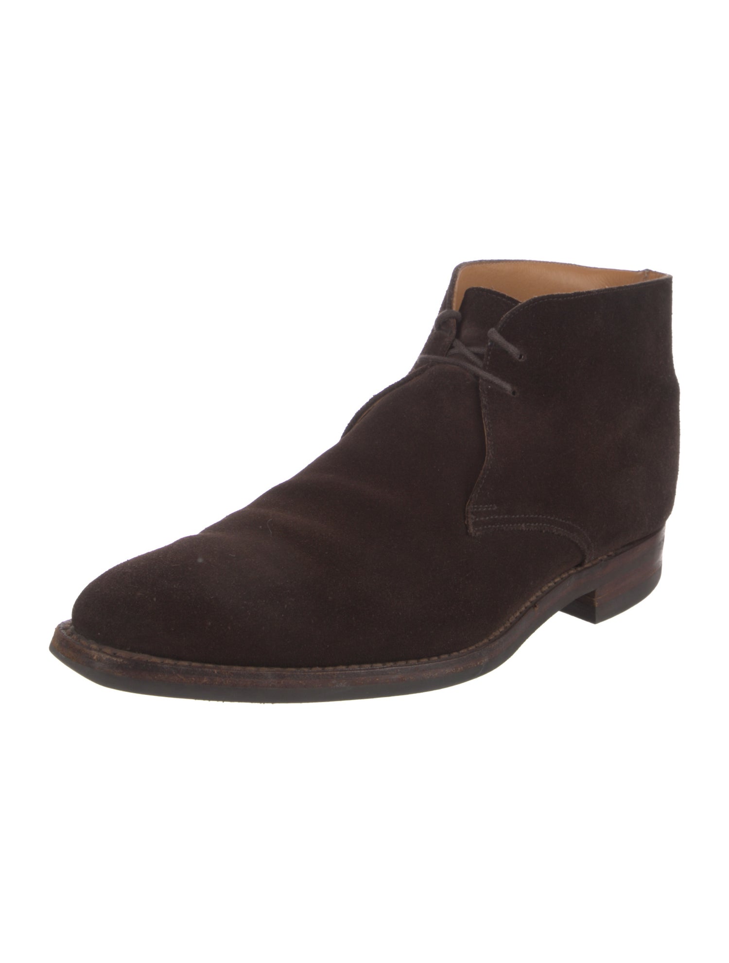 Crockett & Jones Suede Lace-Up Boots