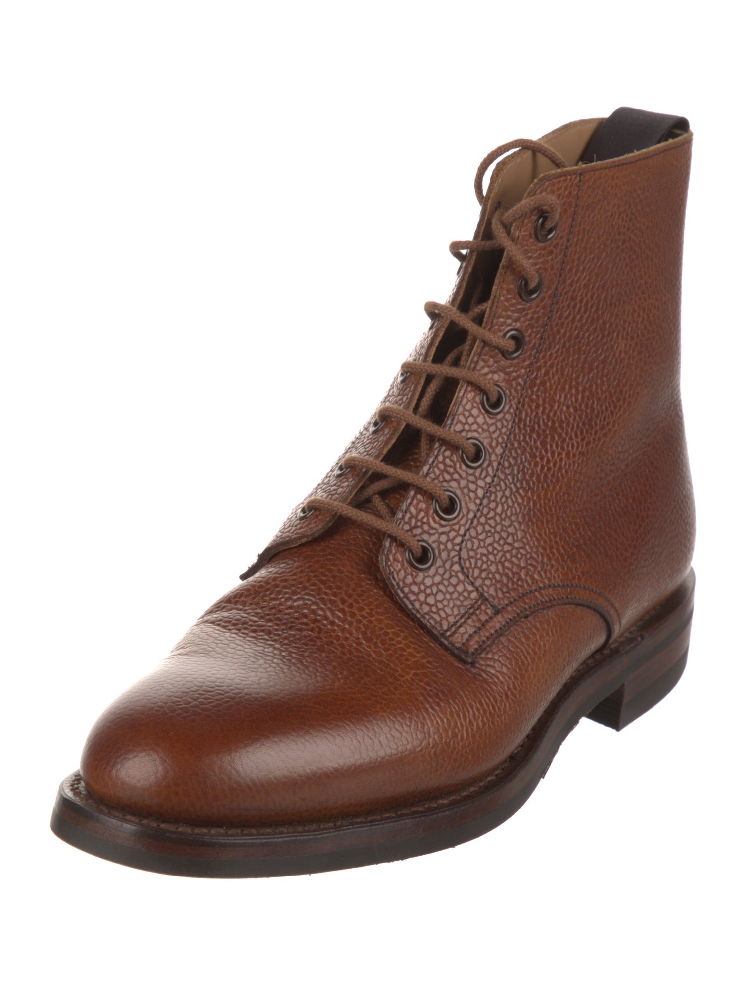 Crockett & Jones Leather Combat Boots