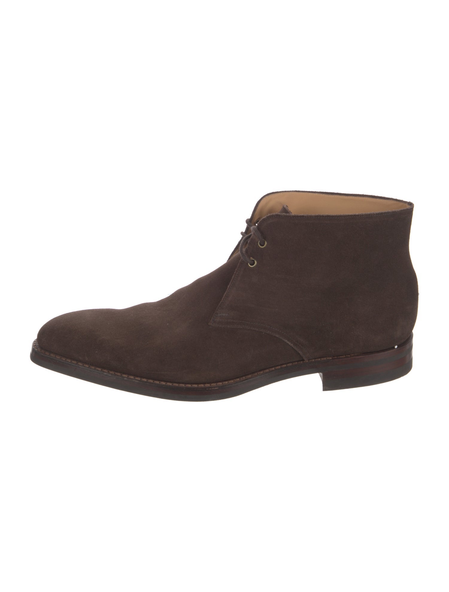 Crockett & Jones Suede Lace-Up Boots
