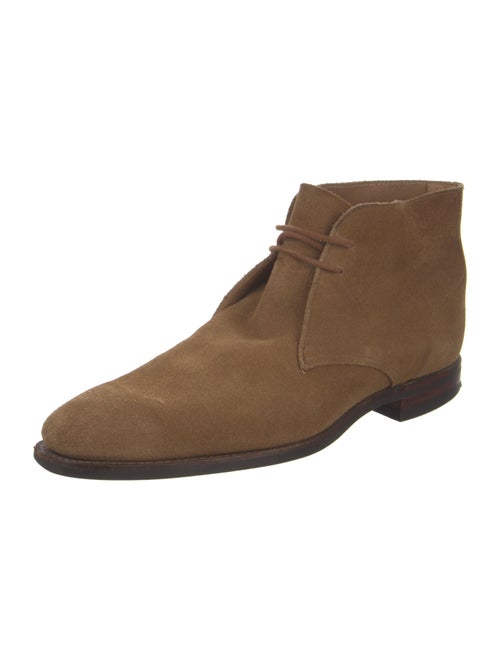 Crockett & Jones Suede Lace-Up Boots