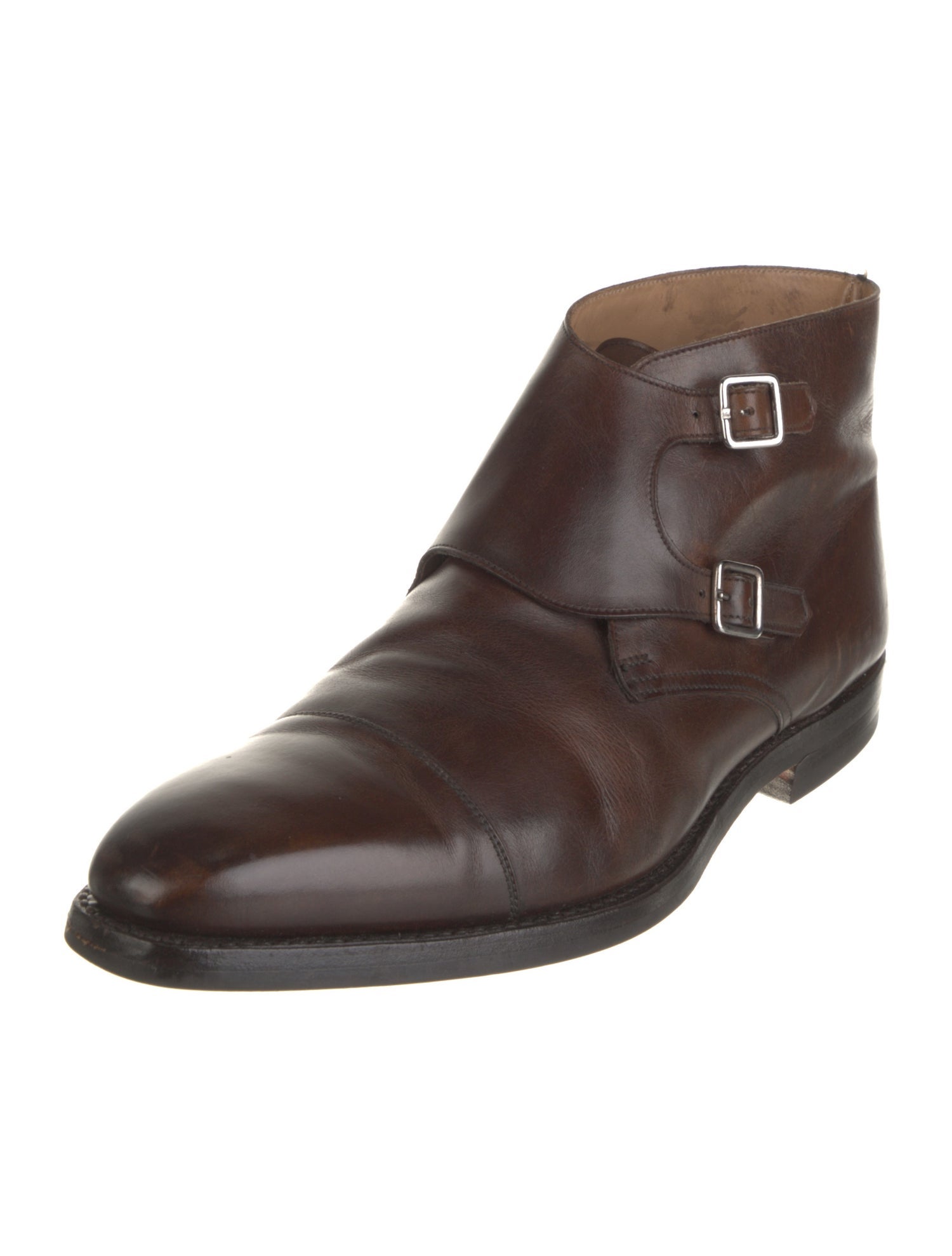 Crockett & Jones Leather Monk Straps