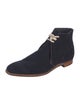 Crockett & Jones Suede Lace-Up Boots
