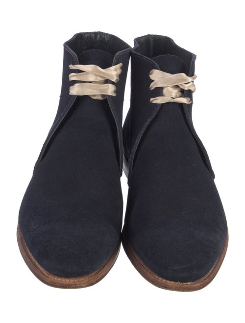 Crockett & Jones Suede Lace-Up Boots