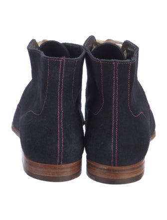 Crockett & Jones Suede Lace-Up Boots