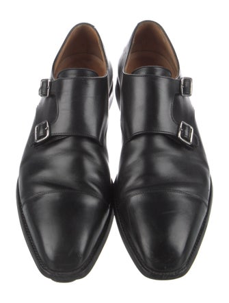 Crockett & Jones Leather Monk Straps