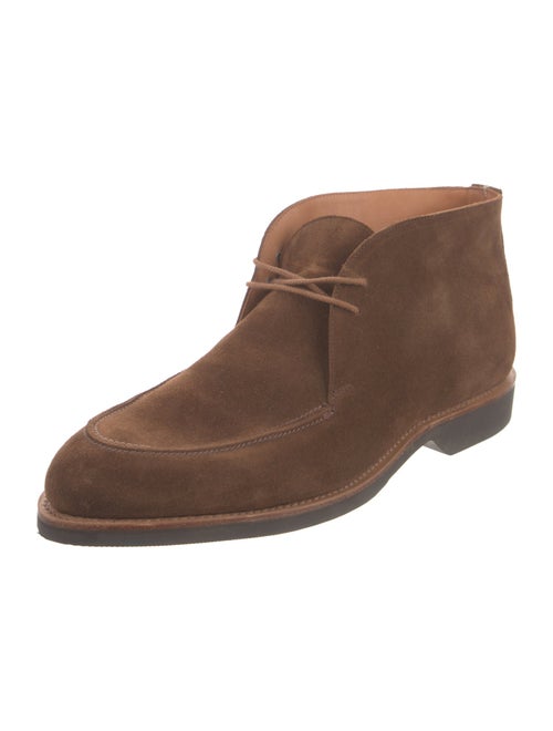 Crockett & Jones Suede Lace-Up Boots