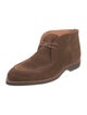 Crockett & Jones Suede Lace-Up Boots