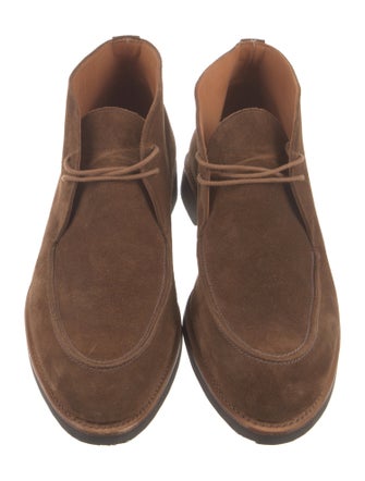 Crockett & Jones Suede Lace-Up Boots