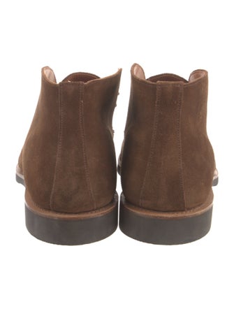 Crockett & Jones Suede Lace-Up Boots