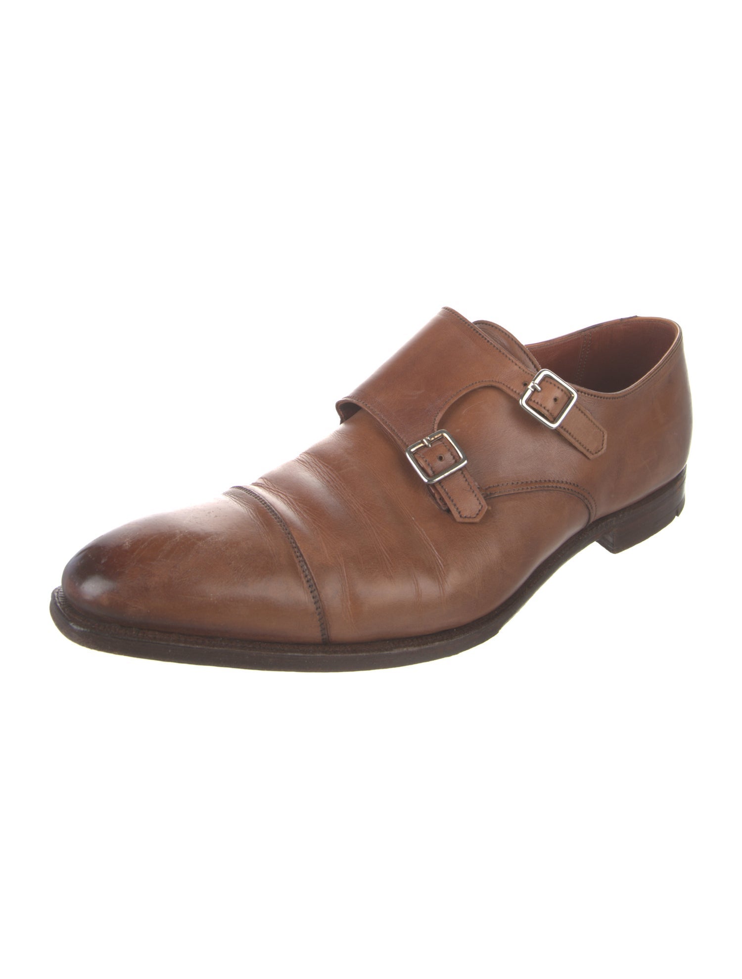 Crockett & Jones Leather Monk Straps