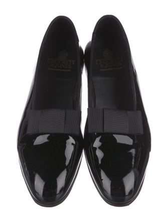 Crockett & Jones Patent Leather Bow Accents Loafers