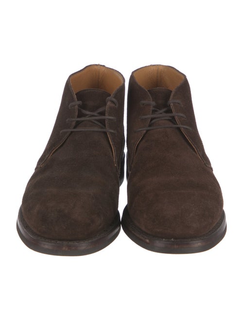 Crockett & Jones Suede Lace-Up Boots