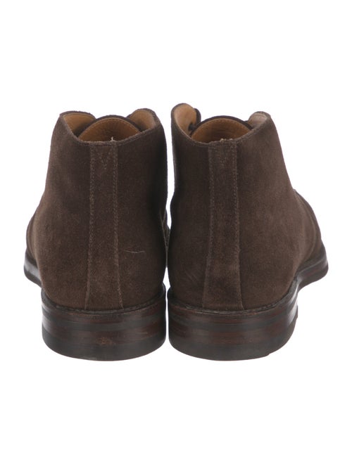 Crockett & Jones Suede Lace-Up Boots