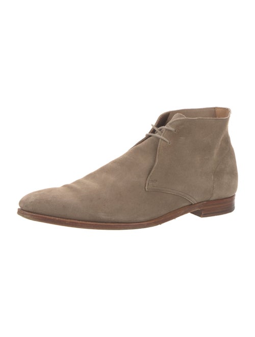 Crockett & Jones Suede Lace-Up Boots