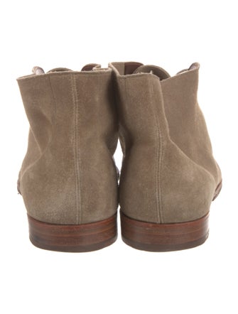 Crockett & Jones Suede Lace-Up Boots