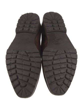 Crockett & Jones Suede Monk Straps