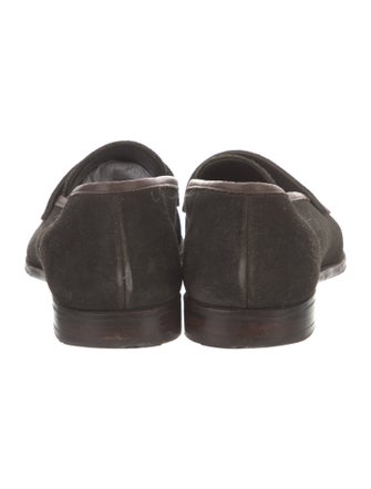 Crockett & Jones Suede Dress Loafers