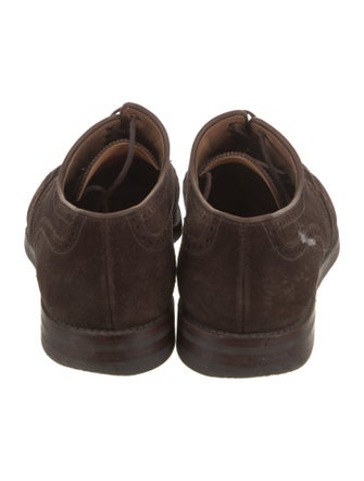 Crockett & Jones Suede Lasercut Accents Brogues