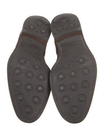 Crockett & Jones Suede Lasercut Accents Brogues