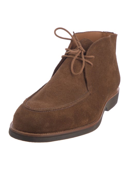 Crockett & Jones Suede Lace-Up Boots
